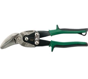 Offset Aviation Snips Green – Cuts Right