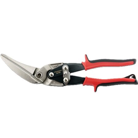 Offset Long Cut Aviation Snips Red – Cuts Left Product Image